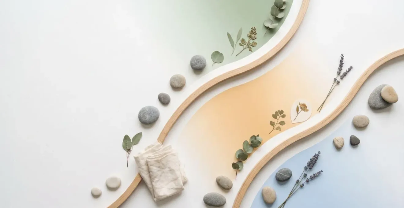 Vue aérienne minimaliste d'un agenda de coordination des soins avec marqueurs temporels symboliques