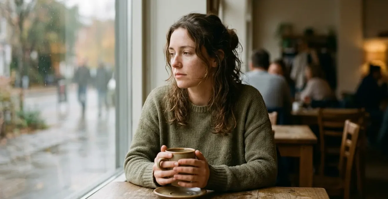 Personne dans un moment de rêverie contemplative quotidienne illustrant un état hypnotique naturel