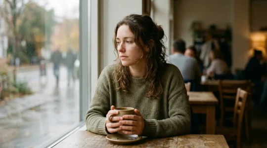 Personne dans un moment de rêverie contemplative quotidienne illustrant un état hypnotique naturel
