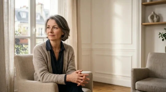 Thérapeute en hypnose trouvant l'équilibre entre accompagnement et préservation personnelle grâce à la supervision